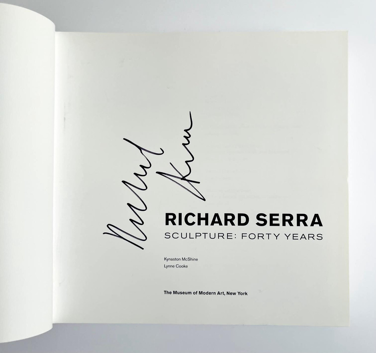Richard Serra Sculpture アートブック Gallery 98 | Richard Serra, Sculpture: Forty Years, Foldout
