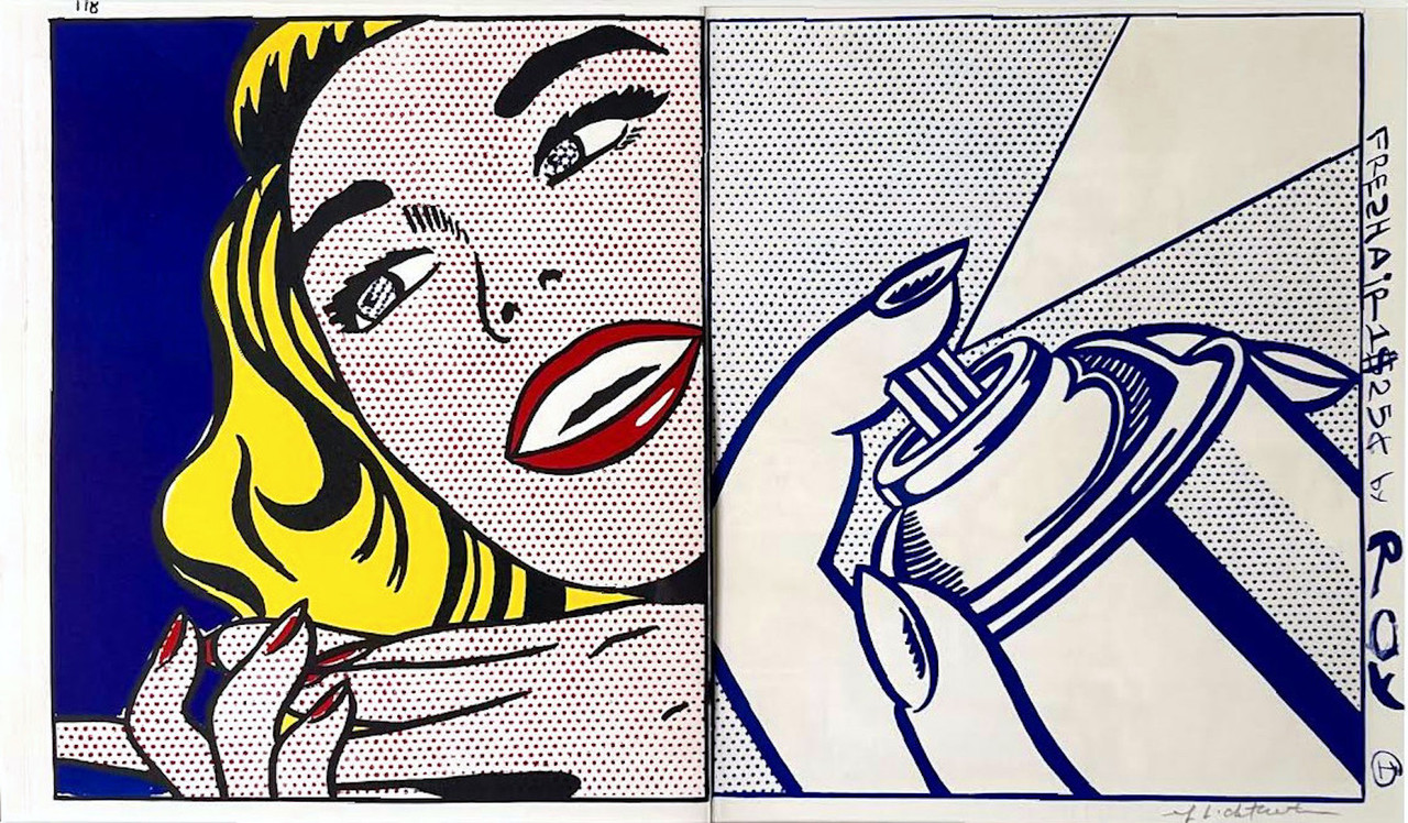 Roy Lichtenstein, Girl With Spray Can (Deluxe hand signed edition