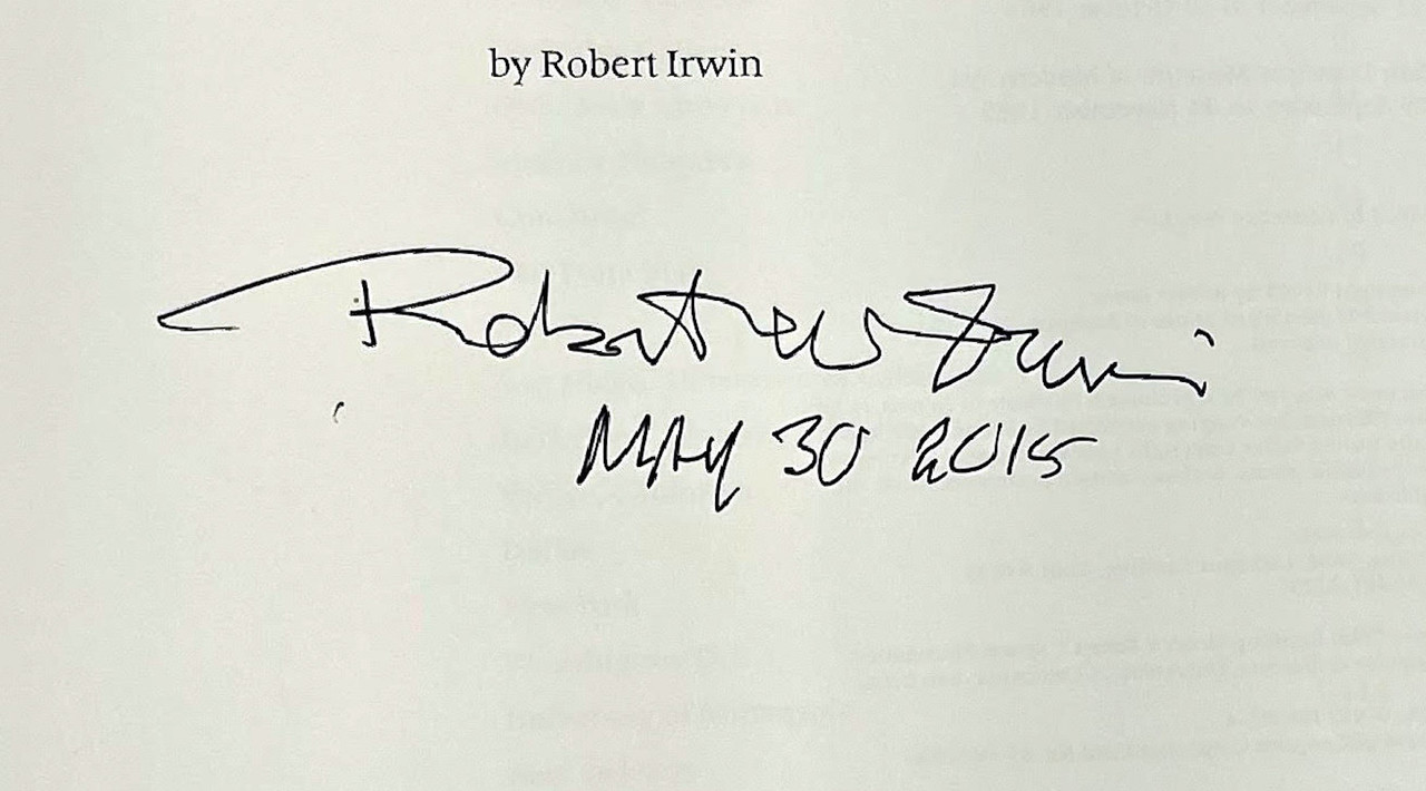 アート・デザイン・音楽 Robert Irwin Being and Circumstance Robert Irwin, Being and Circumstance: Notes Toward a Conditional