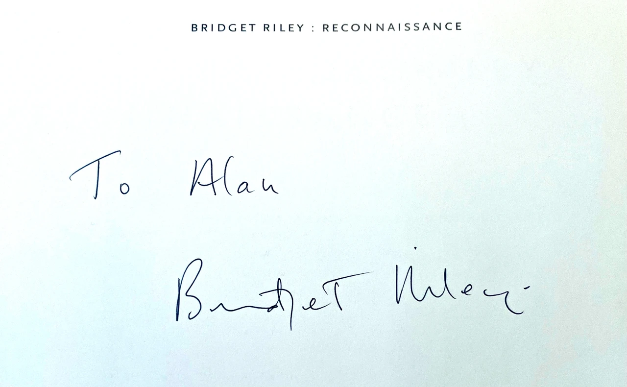 Bridget Riley, Bridget Riley: Reconnaissance (hand signed and inscribed ...