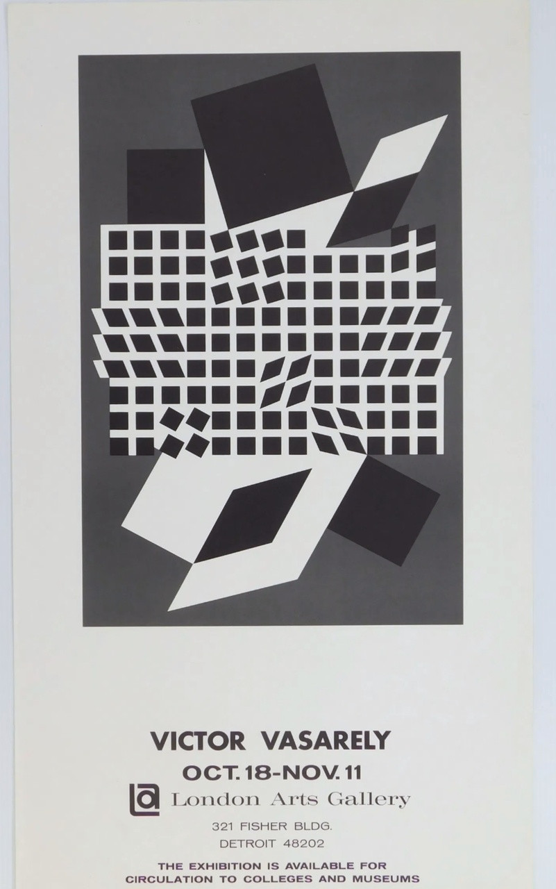 Victor Vasarely, Rare 1960s Victor Vasarely poster, 1967