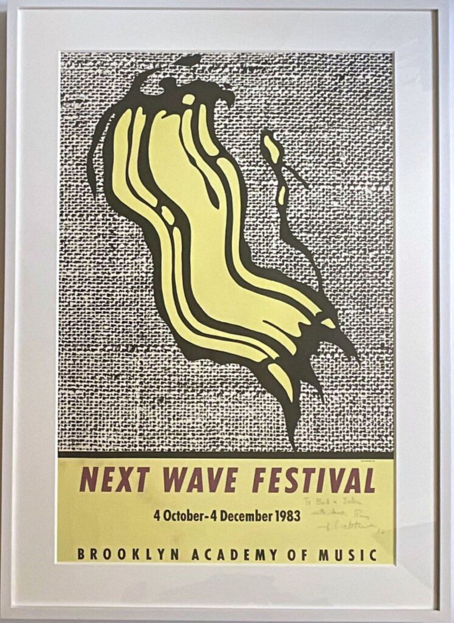 Roy Lichtenstein, Next Wave Festival Poster (Hand signed, warmly