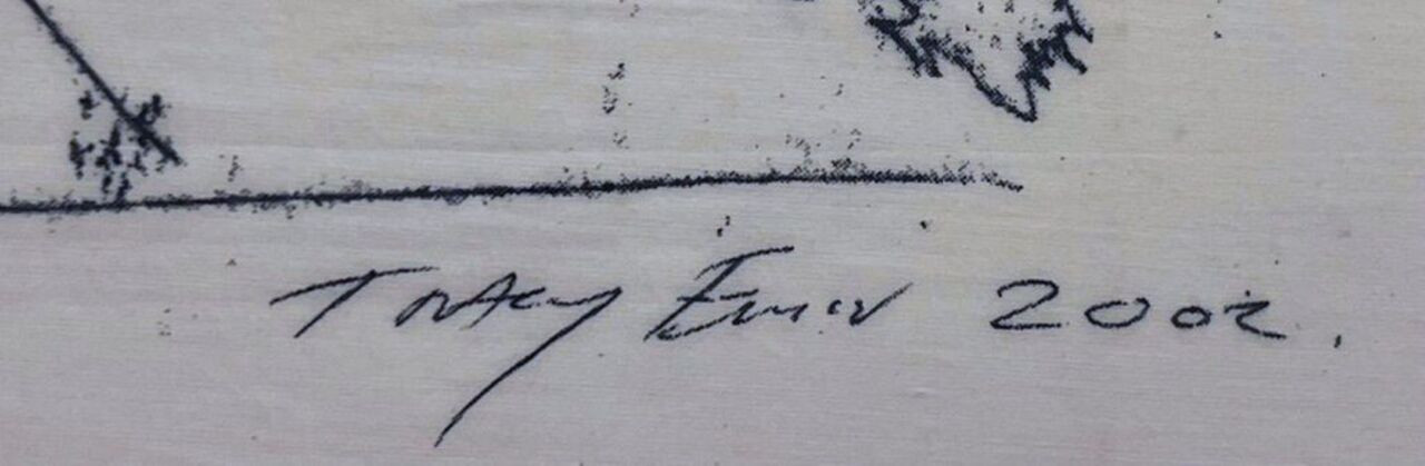 Tracey Emin, BBC 4 textile (HAND SIGNED and dated by Tracey Emin