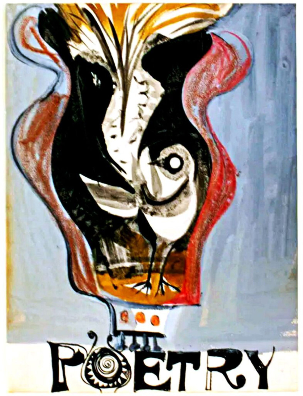 Ceri Richards, Lyre Bird (Design for the cover of Poetry London), 1943