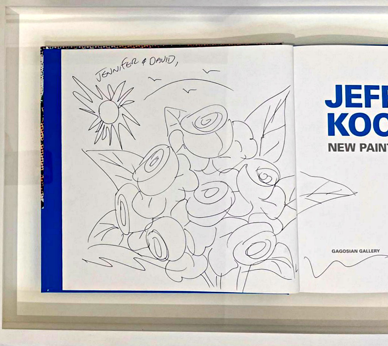 Jeff Koons, Original tulips in landscape drawing, 2011