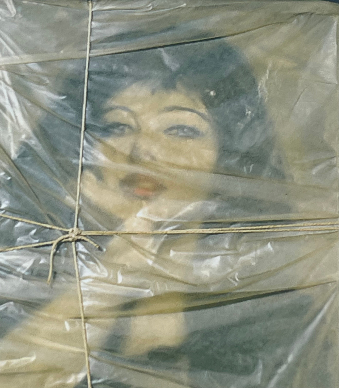 Christo, Art Card: Wrapped Portrait of Jeanne-Claude, 1963 (Hand