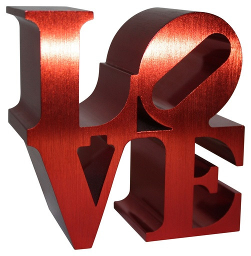 Robert Indiana, Red Love Sculpture, 2011, Official Morgan