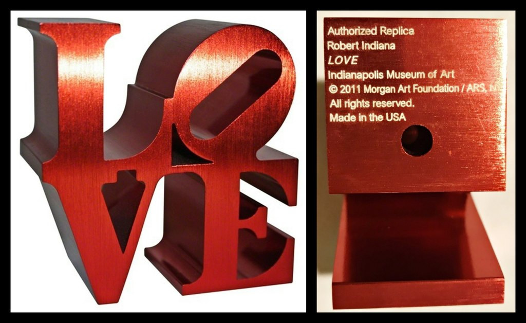 Robert Indiana, Red Love Sculpture, 2011, Official Morgan 
