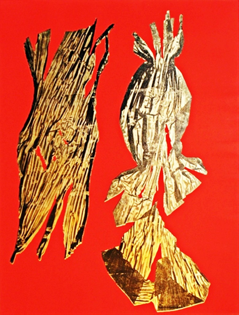 Lynda Benglis, DUAL NATURES (Framed with label from AIDS Project