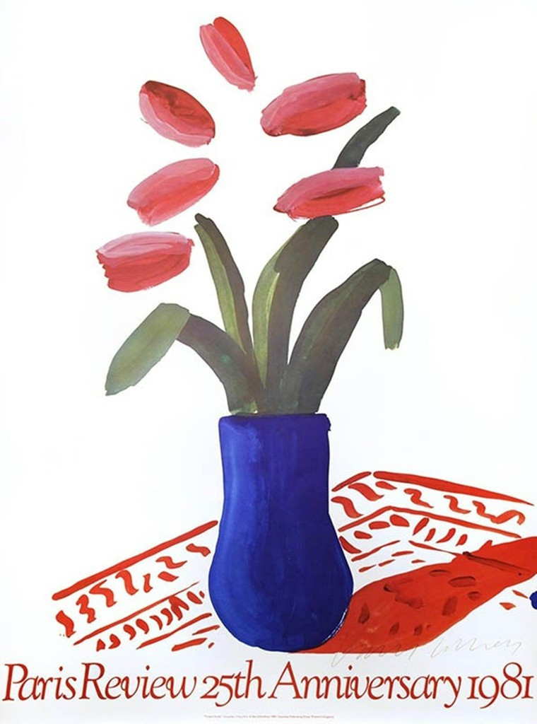 David Hockney, 25th Anniversary of the Paris Review (Signed), 1981