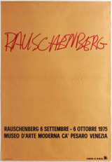 Robert Rauschenberg, Museo D'Arte Moderna, Ca' Pesaro Venezia Poster 1975,  Extremely rare vintage poster (unframed)