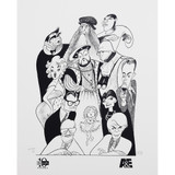 AL HIRSCHFELD A & E Biography 10th Anniversary, Lithograph on Arches cover paper (hand signed & numbered) - unframed ca. 1994