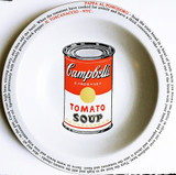Mike Bidlo Not Warhol (Pappa Al Pomodoro - Il Toscanaccio - NYC) 2000, Limited Edition Ceramic Plate. Artist Signature Fired into Plate.