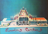 Larry Rivers Happy 20th Birthday Lincoln Center 1979, Lithograph. Hand Signed. Numbered. Dated. Unframed.