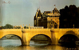 Christo, The Pont Neuf, Paris Wrapped (Hand Signed), from the Estate of Aviva and Jacob Bal Teshuvah, ca. 1985