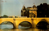 Tugboat at the Pont Neuf, Paris (1923) painting in high re…