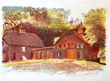 Wolf Kahn, Red Barns, 1980