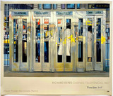 Richard Estes, Cabinas Telefonicas, at the Thyssen-Bornemisza Museum (hand signed and dated by Richard Estes), 2007