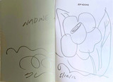 Jeff Koons, Original Flower Drawing (signed twice), 2016