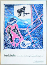 Frank Stella, Frank Stella Fourteen Prints with Drawings, Collages, and Working Proofs Poster (Hand signed and dated by Frank Stella), 1983