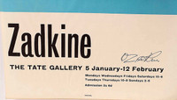 Ossip Zadkine, Tate Gallery Exhibition, 1961 (hand signed by Ossip Zadkine)