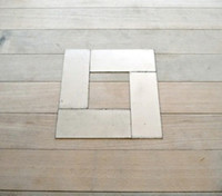 CARL ANDRE Thin Sheet Four Square (with COA signed by Carl Andre) 2010