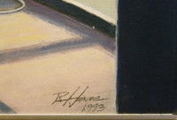  RICHARD HAAS Hong Kong Bank by Norman Foster 1993, Acrylic on Canvas. Signed. Framed.