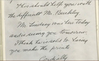  NORMAN ROCKWELL ...."This should help you with the difficult Mr. Buckley".....Hand written letter ca. 1965, Hand written and  signed letter on artist's personalized stationery with the accompanying  postmarked envelope. 