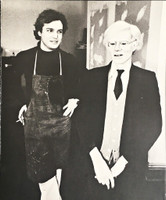 ANDY WARHOL JAMIE WYETH Andy Warhol & Jamie Wyeth: Portraits of Each Other (Signed by both Wyeth & Warhol) 1976,  Limited Edition Offset Lithograph. Signed by both artists and signed twice by Andy Warhol. Numbered. Unframed.