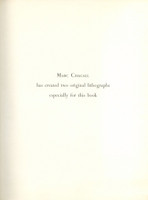 MARC CHAGALL The Jerusalem Windows  1962, LT Ed monograph with two (2) original lithographs bound in