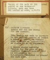 Jacques Lipchitz Sketch for the New Portal for New Harmony ca. 1970,