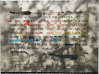 Shusaku Arakawa Untitled 3 from "No!" Says the Signified 1973, Lithograph and Silkscreen on Arches Paper with Deckled Edges. Hand Signed. Dated. Inscribed. Bears Printer and Publisher's Blind Stamp. Unframed.