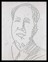 Andy Warhol, Mao from the New York Collection for Stockholm (F&S II. 89), 1973 Pigment print Sequential Xerox Print on Typewriter Paper. Pencil signed and numbered by Andy Warhol (unique variant)