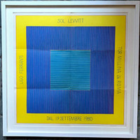 Sol Lewitt at Ugo Ferrante Gallery, Roma (Hand Signed by Sol Lewitt), 1980