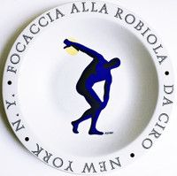 Mark Kostabi, Focaccia Alla Robiola - Da Ciro - New York, NY, 1998