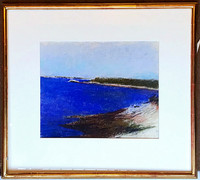 Wolf Kahn, The Densest Blue of Maine Water (De-accessioned from the Nevada Museum of Art), 1998