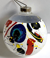 Sam Francis, American Glass Art Christmas Ornament II, 1988