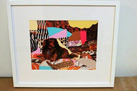 Mickalene Thomas, Portrait de Priscilla Le Petit Chien, 2012