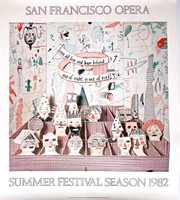 David Hockney, San Francisco Opera Summer Season (Hand Signed), 1982
