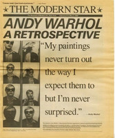 Andy Warhol Vintage Museum Press Kit (MOMA) 1989