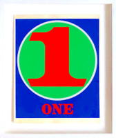 Robert Indiana, 1, from the original Numbers portfolio (Sheehan 46-55), 1968