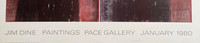 Jim Dine, "Jim Dine Paintings", Pace Gallery poster, 1979