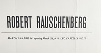 Robert Rauschenberg, Robert Rauschenberg at Leo Castelli (postmarked to artist Ludwig Sander), 1960