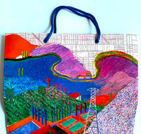 David Hockney, LA County Museum of Art Promotional Bag, 1988