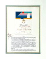 Yaacov Agam, Chateau Mouton Rothschild label (hand signed), 1984