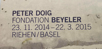 Peter Doig, Poster for Peter Doig Exhibition at Foundation Beyeler, 2015