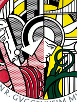 Roy Lichtenstein, Limited Edition 1960s Guggenheim Museum Pop Art poster (pencil signed and inscribed to Robin by Roy Lichtenstein), 1969