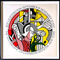 Roy Lichtenstein, Limited Edition 1960s Guggenheim Museum Pop Art poster (pencil signed and inscribed to Robin by Roy Lichtenstein), 1969