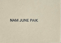 Nam June Paik, Do You Know...?, from the New York Collection for Stockholm portfolio, 1973