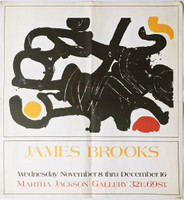 James Brooks, James Brooks at Martha Jackson gallery (rare Abstract Expressionist poster), 1972